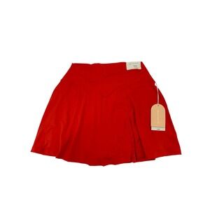 NWT Blogilates Red Crisscross Slit Skort Athletic Tennis Skirt Large